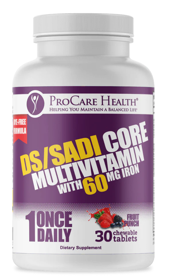 ProCare Health DS/SADI Core Chewable Multivitamin with 60mg Iron