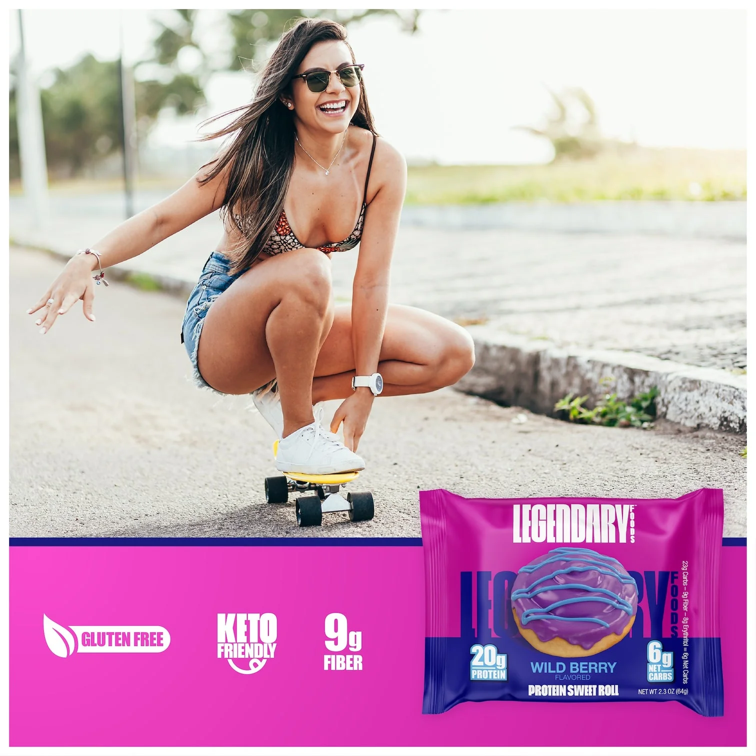 Legendary Foods Protein Sweet Roll - Wild Berry - Image 6