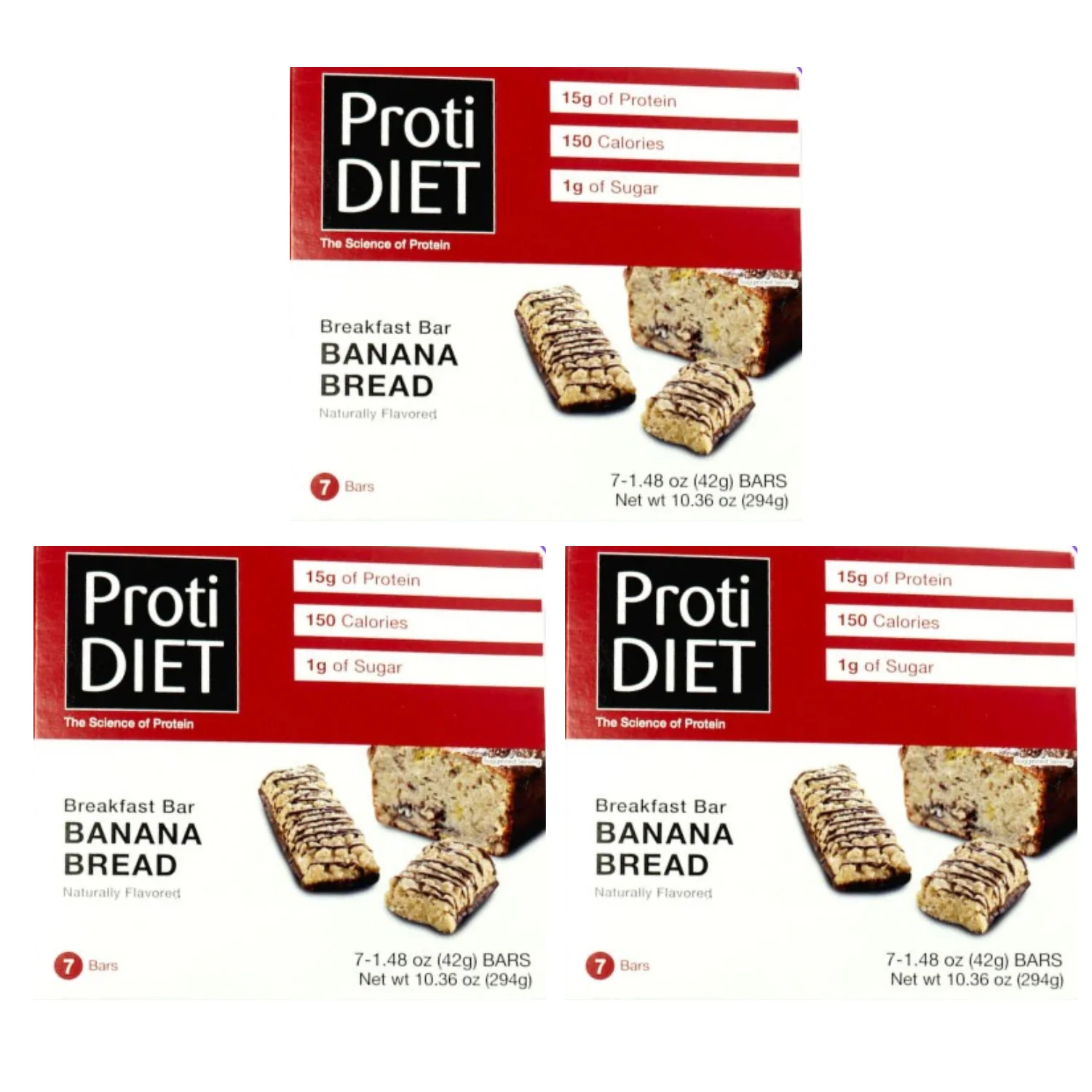 Proti Diet Breakfast Bars, Banana Bread, 7 Bars - Image 4