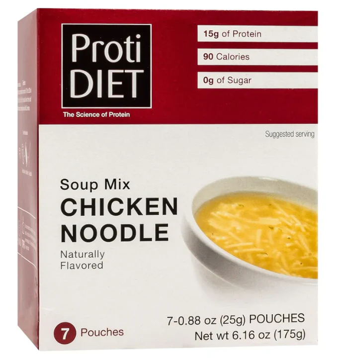 Proti Diet Protein Soup Mix, Chicken Noodle, 7 Pouches