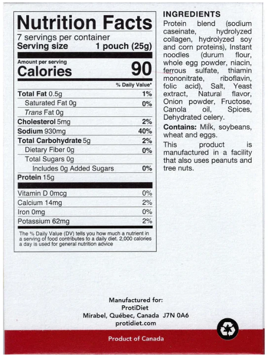 Proti Diet Protein Soup Mix, Chicken Noodle, 7 Pouches - Image 4