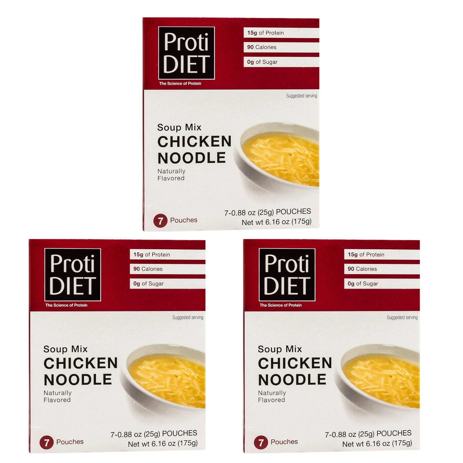 Proti Diet Protein Soup Mix, Chicken Noodle, 7 Pouches - Image 5