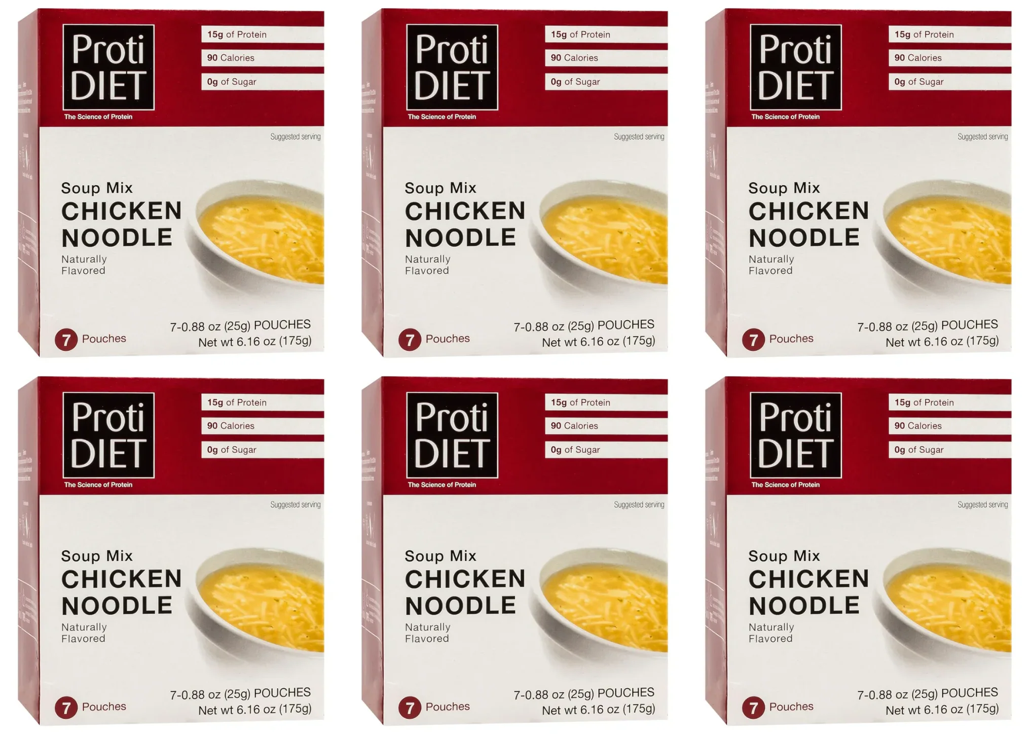 Proti Diet Protein Soup Mix, Chicken Noodle, 7 Pouches - Image 6