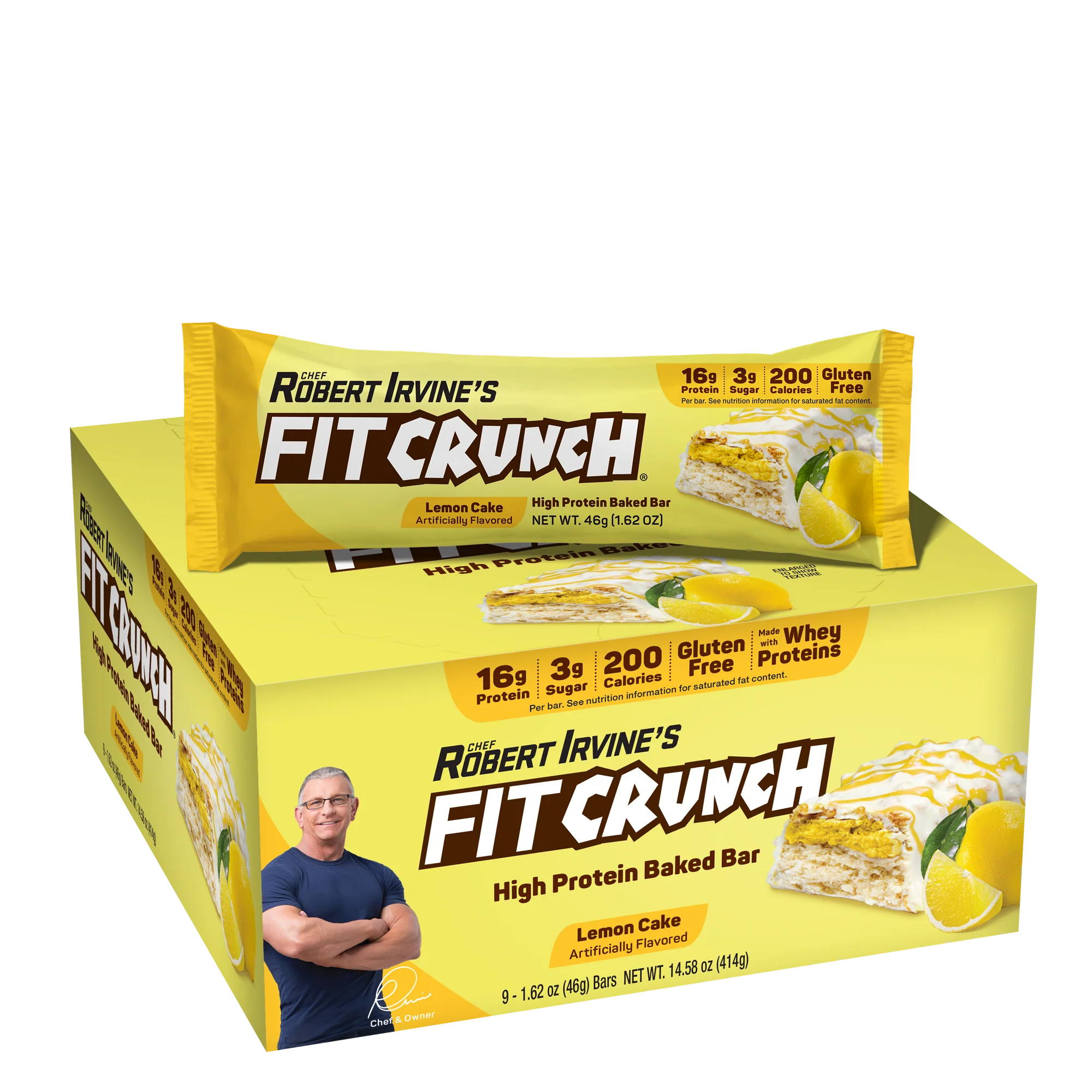 Robert Irvine's Fit Crunch Snack Size Whey Protein Baked Bar - Image 12