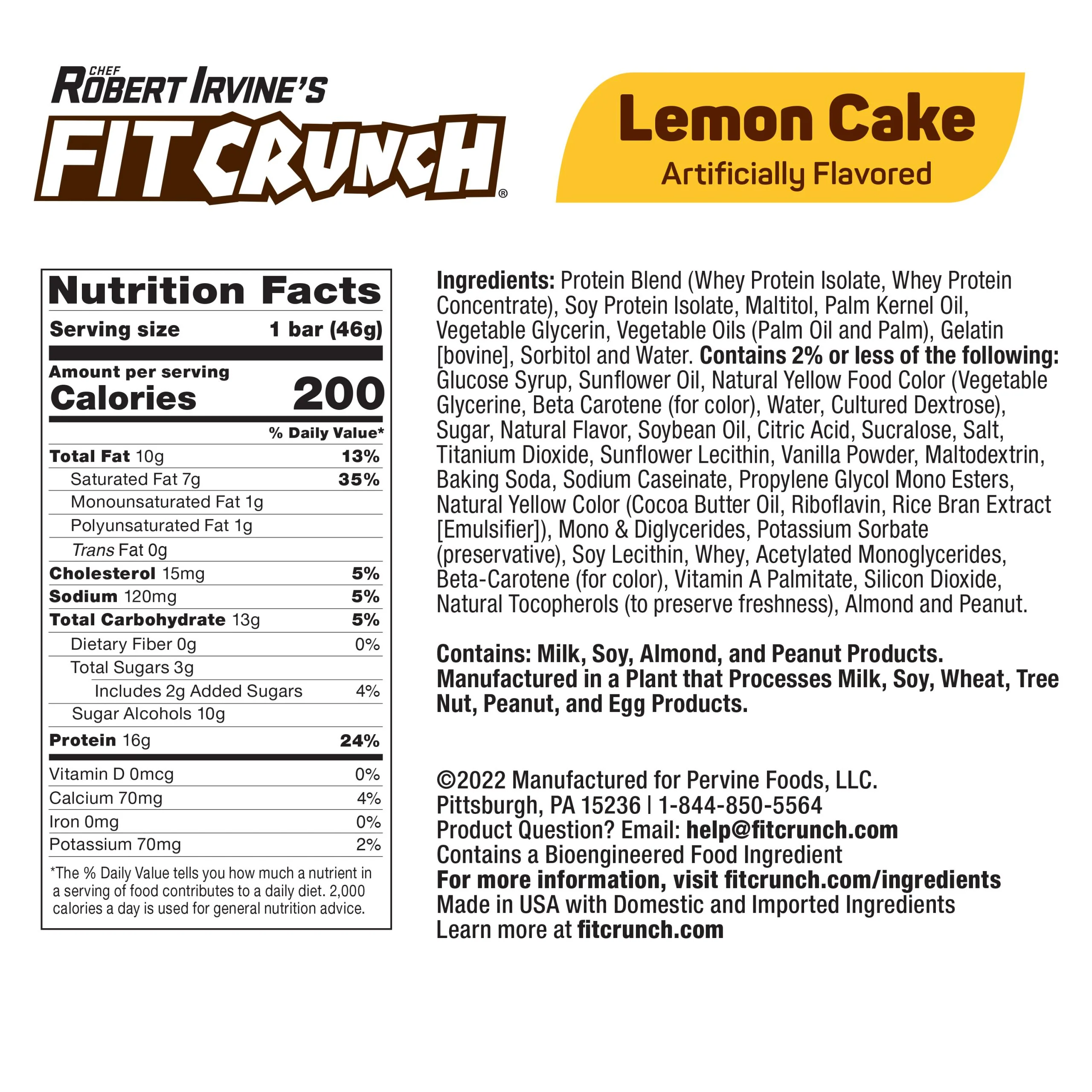 Robert Irvine's Fit Crunch Snack Size Whey Protein Baked Bar - Image 13