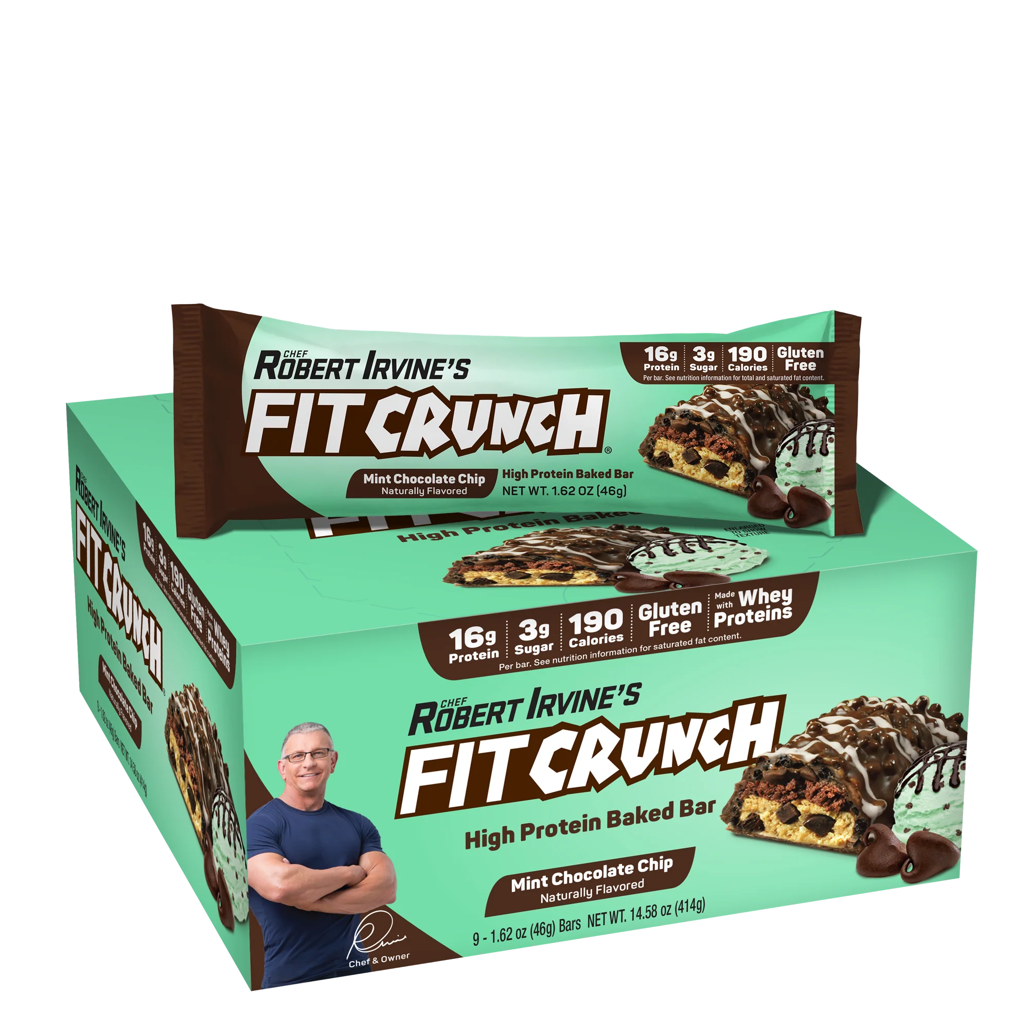 Robert Irvine's Fit Crunch Snack Size Whey Protein Baked Bar - Image 18
