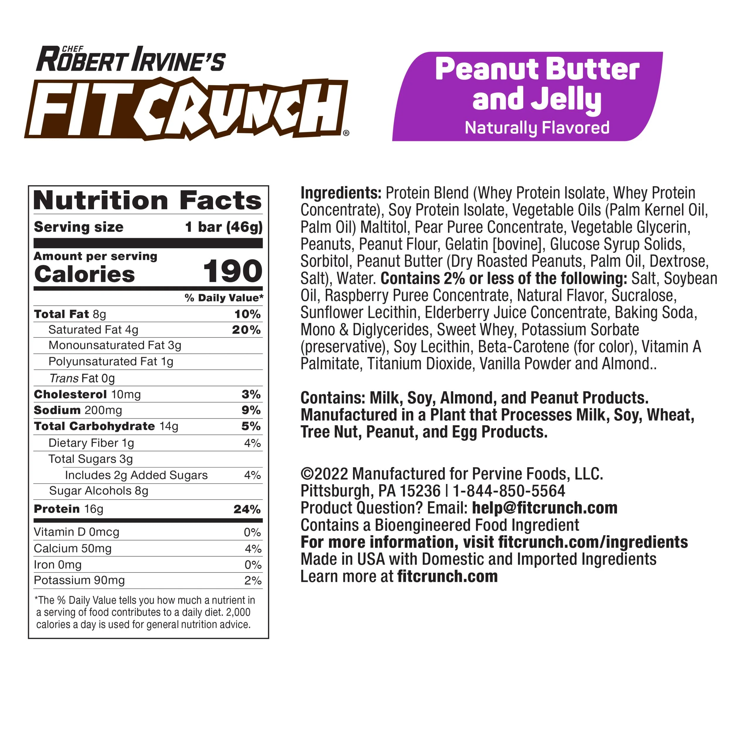 Robert Irvine's Fit Crunch Snack Size Whey Protein Baked Bar - Image 26