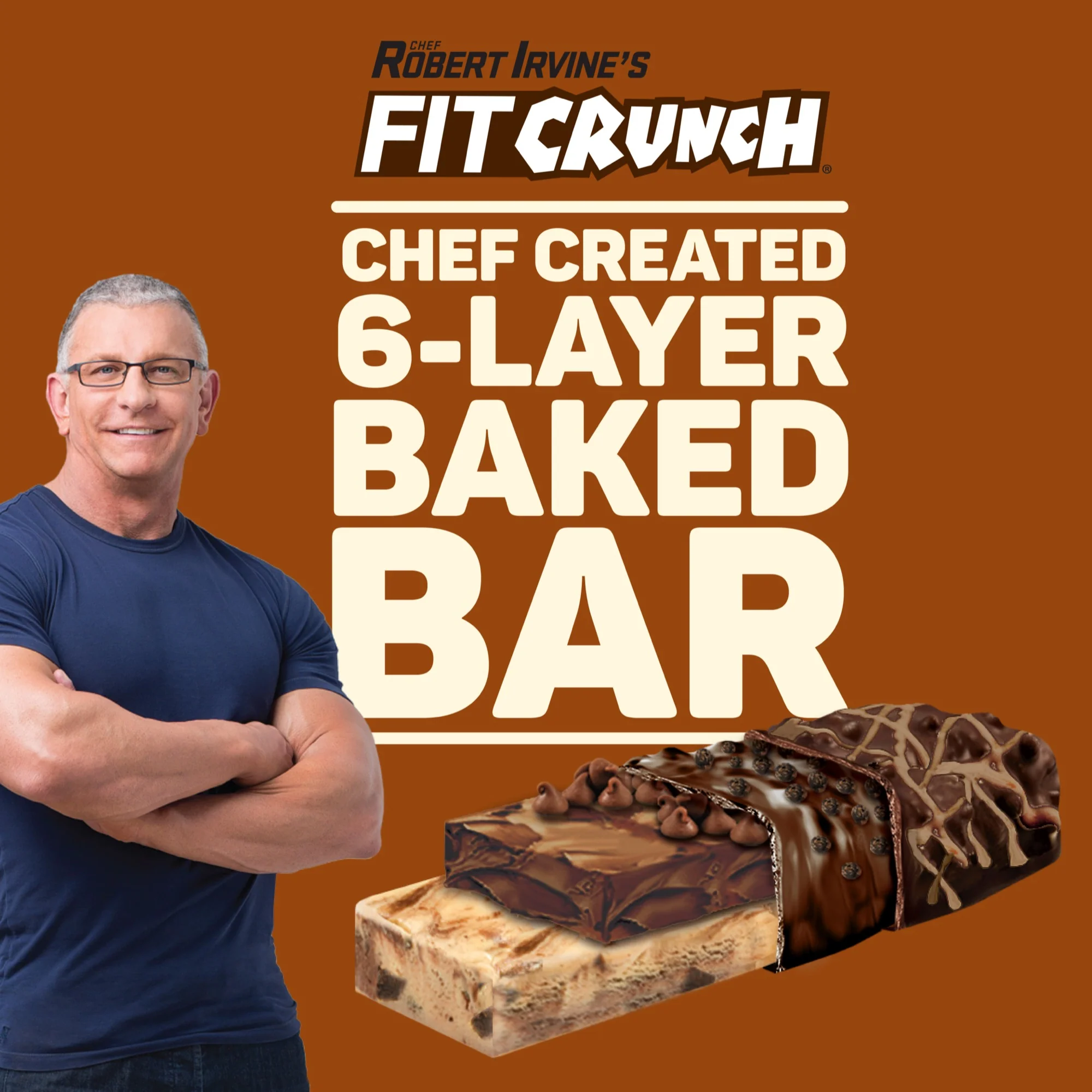 Robert Irvine's Fit Crunch Snack Size Whey Protein Baked Bar - Image 4