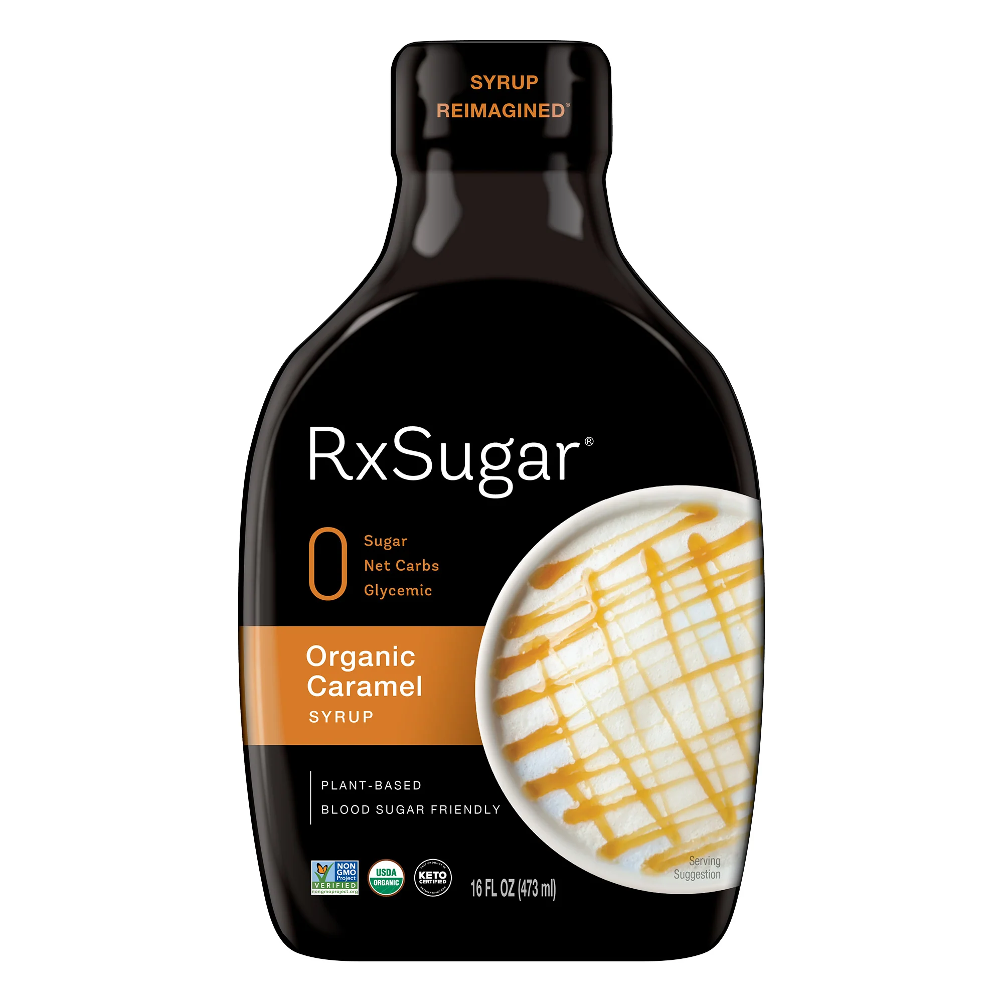RxSugar Organic Syrup (16 oz) - Caramel
