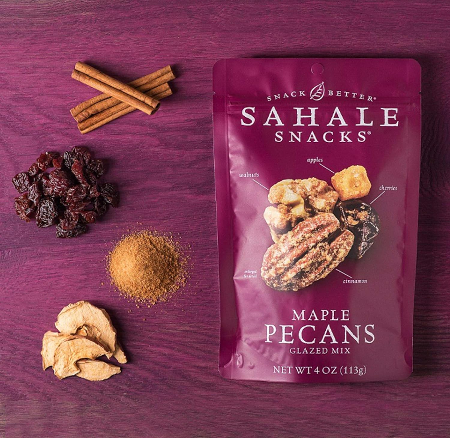 Sahale Snacks Maple Pecans Glazed Mix 4oz Bag - Image 5