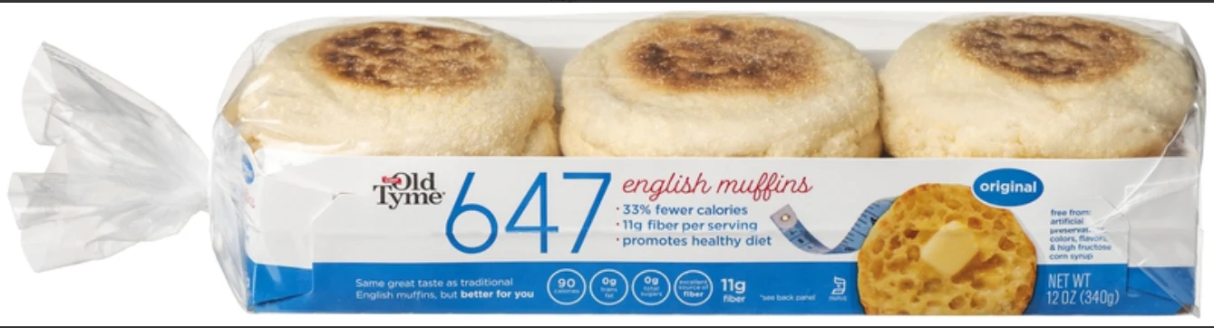 Schmidt / Old Tyme 647 English Muffins 6 muffins - Image 3