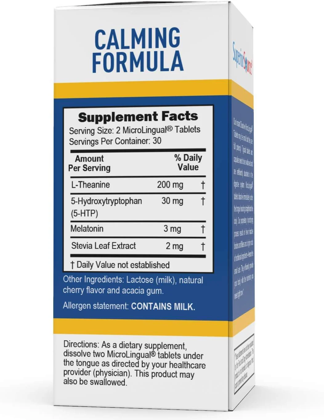 Superior Source Calming Formula, 60 Instant Dissolve Tablets - Image 2