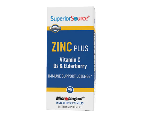 Superior Source Zinc Plus 5mg, 90 Instant Dissolve Melts (CLEARANCE: Best by December 31, 2025)