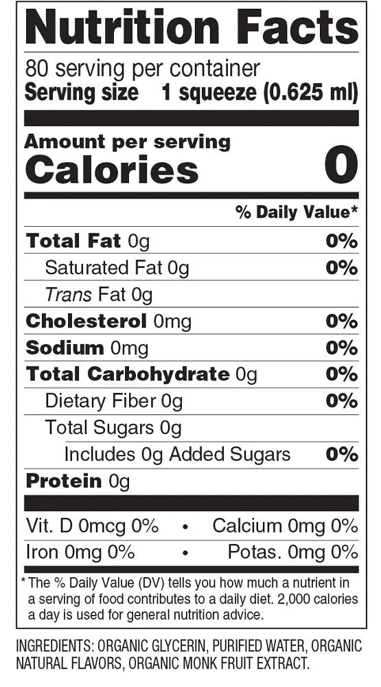 SweetLeaf Monk Fruit Squeezable Sweetener Organic - Image 2
