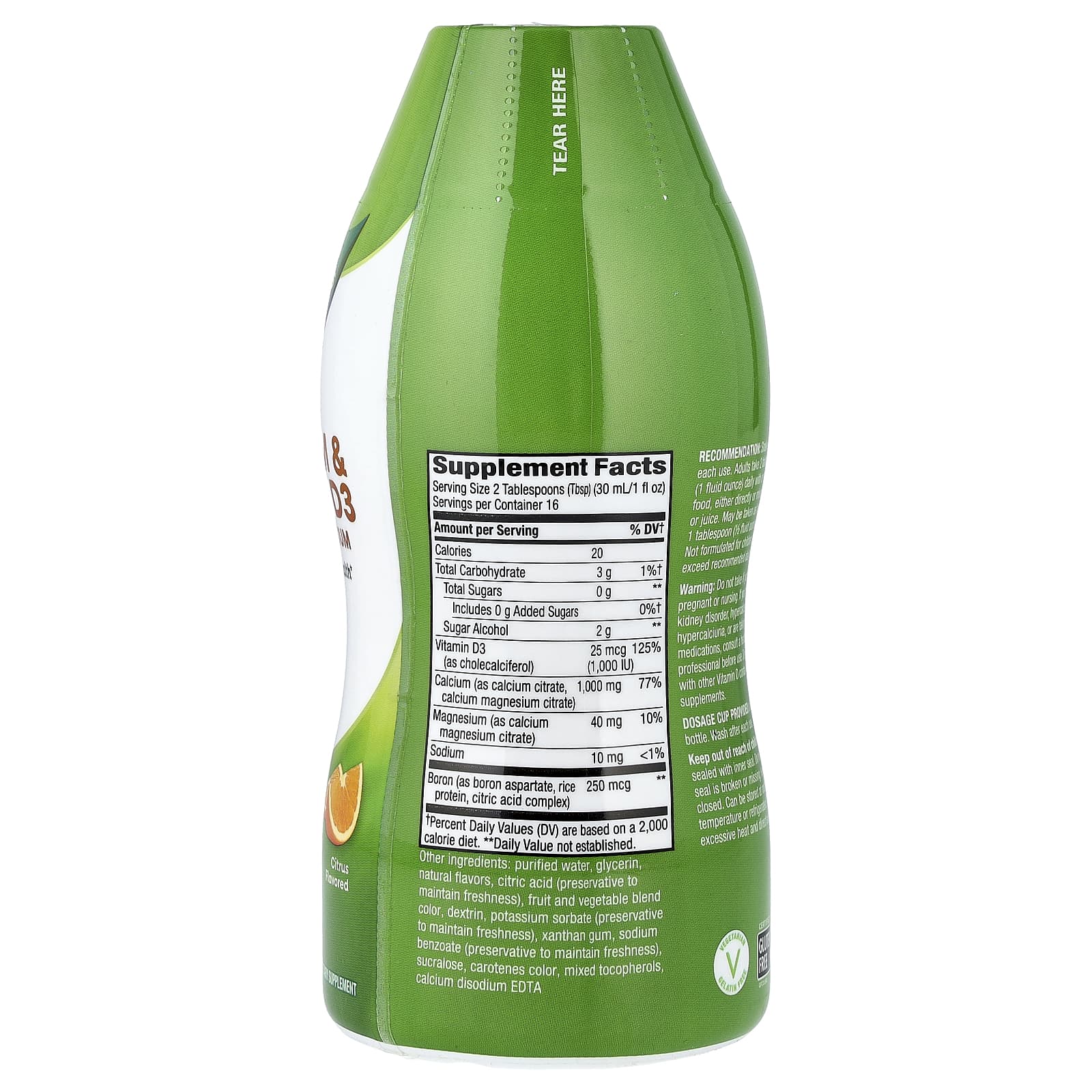 Nature's Way - Calcium & Vitamin D3 Liquid - Citrus Flavored - Image 4